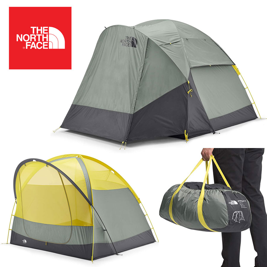 ノースフェイス THE NORTH FACEウォールテントWAWONA 4P TENT ワオナ4人用テントAGVGRN/ASPHTGRY(アガベグリーン/アスファルトグリーン)キャンプ アウトドア 野外テント シングル キャンパー ファミリー