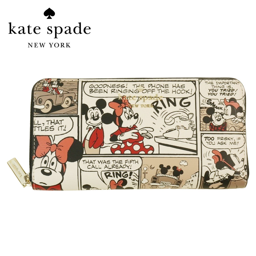 ケイト・スペード ニューヨーク 長財布 レディース ケイトスペード KATE SPADEレディース 長財布DISNEY×KATE SPADE MINNIE LONG CONTINENTAL WALLETディズニー×ケイトスペード ミニ— ロング コンチネンタル ウォレットMULTI(マルチ)レディース 長財布 プレゼント さいふ