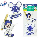 ステッカー セット 公式 ドジャース グッズ定形外郵便対応可WIN CRAFT DISNEY/DODGERS PERFECT CUT DECAL 2PACK ディズニー ミッキー コラボステッカーミッキーマウス LA DODGERS ロサンゼルス ドジャースブルー ホワイト MLB 大谷翔平 キャラクター(4)