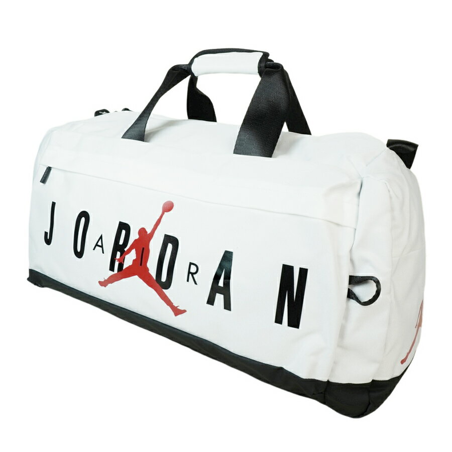 ナイキ NIKE男女兼用 ボストンバッグJORDAN BOSTON BAGジョーダン ジムダッフルバッグWHITE ホワイト 白メンズ レディース バッグ 大き目 かばん 旅行 ジャンプマン バスケ 3