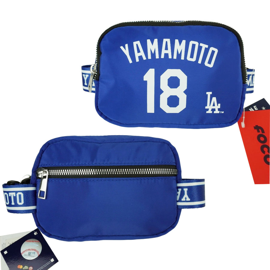 ロサンゼルス ドジャース公式グッズ山本由伸 ミニ ショルダーバッグ クロスボディ ウエストポーチSMALL BELTED BAG 試合観戦メジャーリーグ MLB かばん ロゴ ポーチ 野球 オフィシャルグッズ 【クリックポスト対応可】