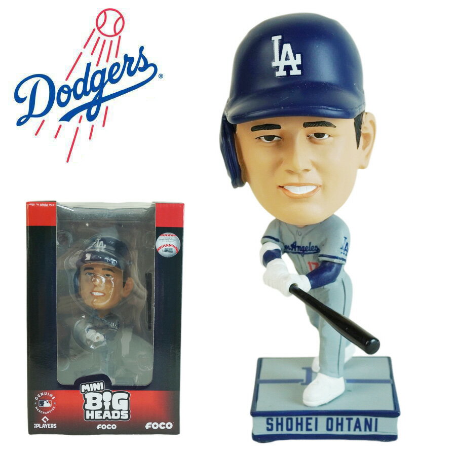 大谷翔平 ボブルヘッド 4.5インチFOCO MLB MINI BIG HEADS 4.5INCHLA DODGERS ロサンゼルス ドジャースメジャー リーグ ベースボールマスコット フィギュア フィギア限定 公式グッズ ミニ 11.43cm シリアルナンバー野球 スポーツ キャラクターグッズ