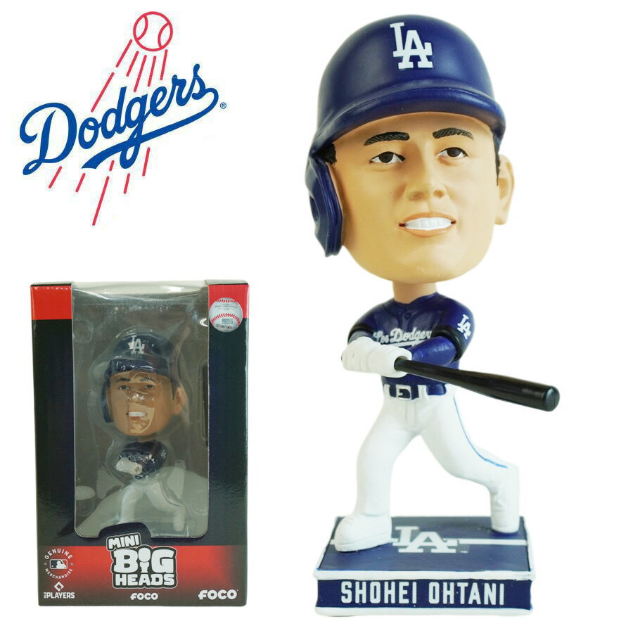 大谷翔平 ボブルヘッド 4.5インチFOCO MLB MINI BIG HEADS 4.5INCHLA DODGERS ロサ...