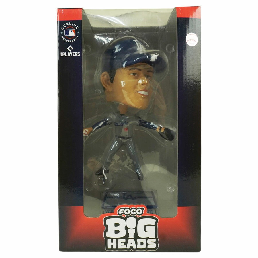 山本由伸 ボブルヘッド 9.5インチFOCO MLB BIG HEADS 9.5INCHLA DODGERS ロサンゼルス ドジャースメジャー リーグ マスコット フィギュア フィギア限定 公式グッズ シリアルナンバー 24.13cm野球 スポーツ キャラクターグッズ 置物 ロゴ [2]