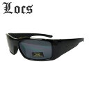 【定形外郵便対応可】メンズ サングラス訳ありLOCS ローク ロックス8LOC91225 SUNGLASSES サングラスBLACK ブラック 黒西海岸 チカー...