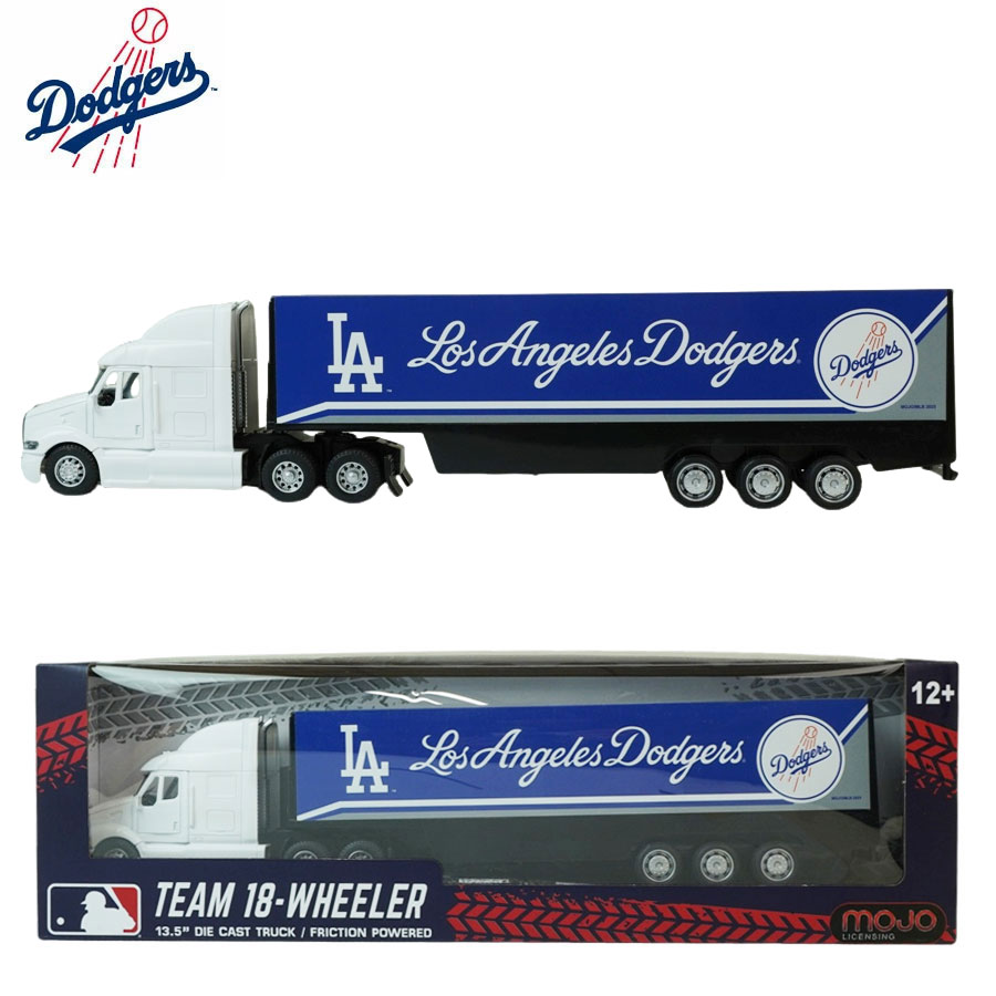 ダイキャスト 公式ドジャーズグッズMOJO ロサンゼルス・ドジャース TEAM 18-WHEELER 13.5インチ ダイキャストトラックLA DODGERS TEAM 18 WHEELER 13.5 DIECAST TRUCKビンテージ 車 アメ車インテリア ガレージ