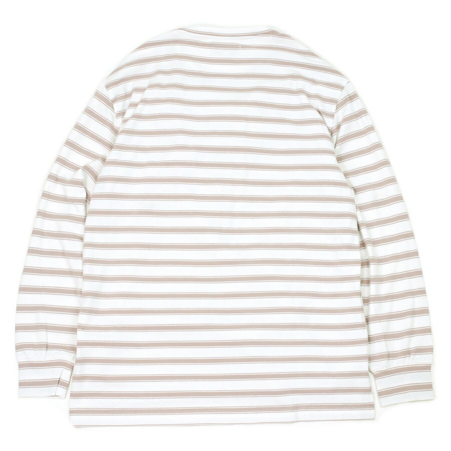 【クリックポスト対応可】リラックス　ボーダー ポケット ロングスリーブTシャツRE...