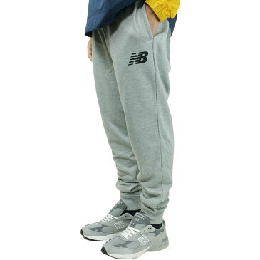 ニューバランスNEW BALANCEメンズ パンツCORE PANT SLIMコア パンツ スリムBLACK(ブラック)AG(アスレチックグレー)黒 灰色 スエット スウェットパンツ ロゴ ストリート セットアップ