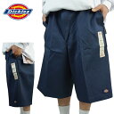 DICKIES ディッキーズメンズ パンツ42274 EASY CARE SHORTS イージーケアショーツNAVY(ネイビー)ズボン ストレート カルチャーTATOO ローライダー 作業着 紺