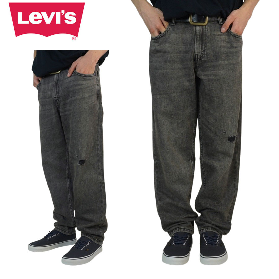 メンズ デニムパンツリーバイス LEVI 039 S550 039 92 RELAXED TAPER CRASH550 92 039 リラックスド テーパー クラッシュWASH BLACK(ウォッシュブラック)デニム ジーンズ ジーパン ウォッシュ クラシック 定番 黒