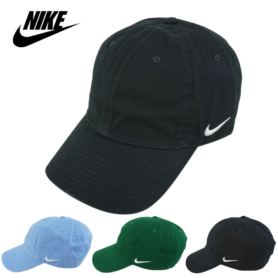 NIKE ナイキ男女兼用 キャップ【クリックポスト対応可】HERITAGE 86 CAPヘリテージ86キャップ ローキャップBLACK(ブラック) GORGE GREEN(ジョージグリーン) VALOR BLUE(ベロアブルー)メンズ レディース 黒 緑 青 水色 スポーツ ストリート ロゴ