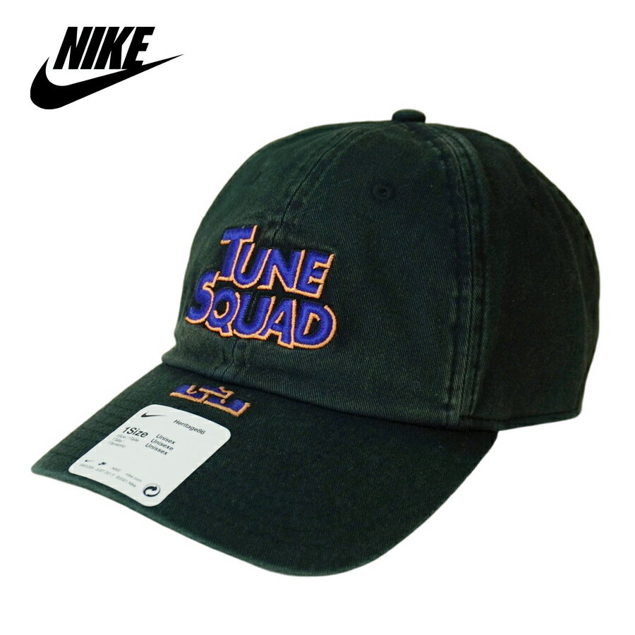 楽天THE MATERIAL WORLD【クリックポスト対応可】NIKE ナイキ男女兼用 キャップDM3519 TUNE SQUAD CAPテューン スクワッド キャップBLACK（ブラック）メンズ レディース 白 迷彩 帽子 映画 ルーニー・テューンズ