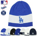 【クリックポスト対応可】男女兼用 ビーニーMLB KNIT BEANIEメジャーリーグベースボール ニット ビーニーブルー ネイビー ホワイト ブラック グレー...
