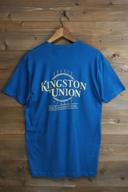 【新入荷】KINGSTON UNION MFG キングストンユニオンS/S PREMIUM T SHIRTショートスリーブプレミアムTシャツDELTA(クールブルー)メンズ　TEE　青 COOLBLUE 半袖