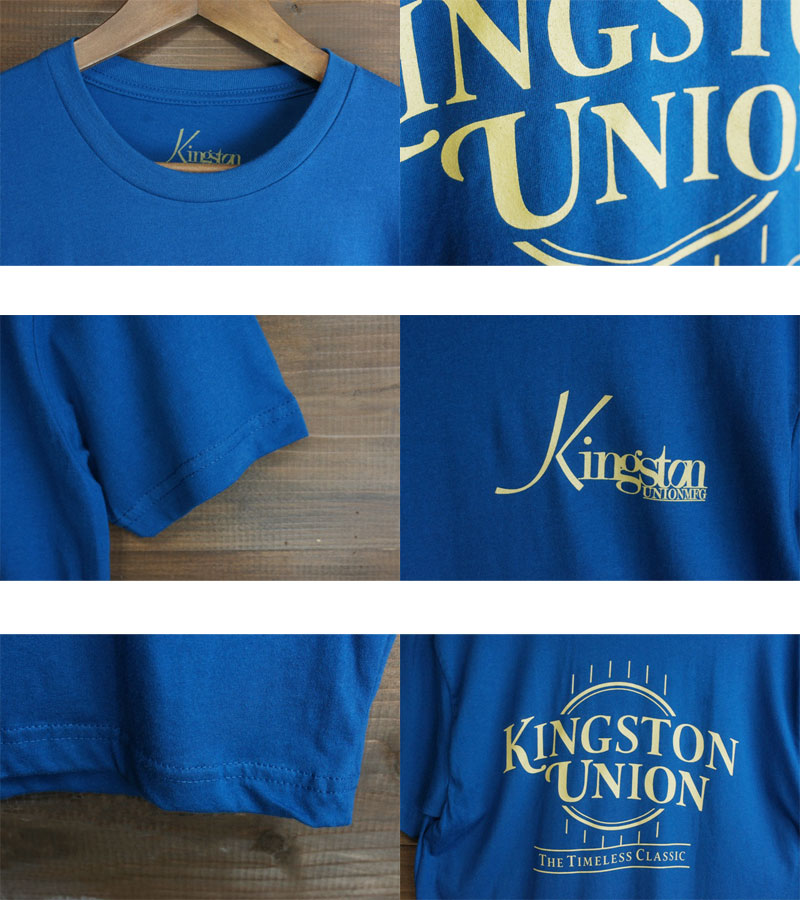 【新入荷】KINGSTON UNION MFG キングストンユニオンS/S PREMIUM T SHIRTショートスリーブプレミアムTシャツDELTA(クールブルー)メンズ　TEE　青 COOLBLUE 半袖