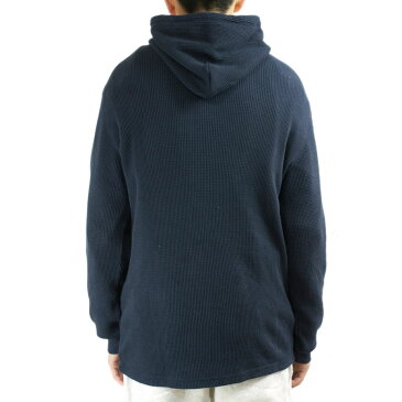 POLO RALPH LAUREN ポロラルフローレンM ONE POINT PONY WAFFLE PULLOVER PARKAメンズ ワンポイントワッフルパーカーAVIATR NVY(ネイビー)サーマル 紺 ロゴ フーディー