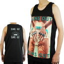 メンズ タンクトップ【クリックポスト対応可】SHAKAWEAR BODY シャカウェアボディ使用SUNS OUT BUNS OUT PRINT TANK TOPサンズ アウト バンズ アウト タンクトップBLACK(ブラック)男女兼用 黒 ノースリーブ 袖なし ロサンゼルスHIPHOP CRENS