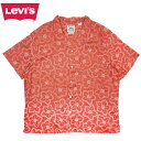 メンズ シャツ【クリックポスト発送】リーバイス LEVI'SSUNSET CAMP SHIRTS RELAXED FITサンセットキャンプシャツ アロハシャツ ハワイアンフラワー開襟 オープンカラー ショートスリーブ 花柄 クラシック