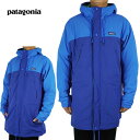 パタゴニア Patagoniaメンズ ジャケットM’S RECYCLE NYLON PARKAリサイクルナイロンパーカーSUPERIOR BLUE(スペリオールブルー)青 紺 緑 マウンテンパーカー