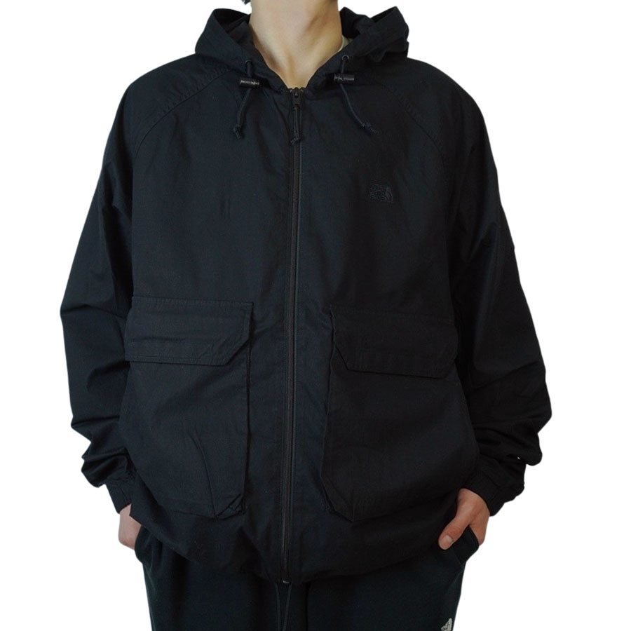 ノースフェイスTHE NORTH FACEメンズ ジャケットM RPSTP WND HDYメンズ リップストップ ウインド フーディTNF BLACK(ブラック) マウンテンパーカー フード 羽織 アウトドア ジップ 黒 キャンプ thematerialworld-10017507 THE MATERIAL WORLD サンプル画像2