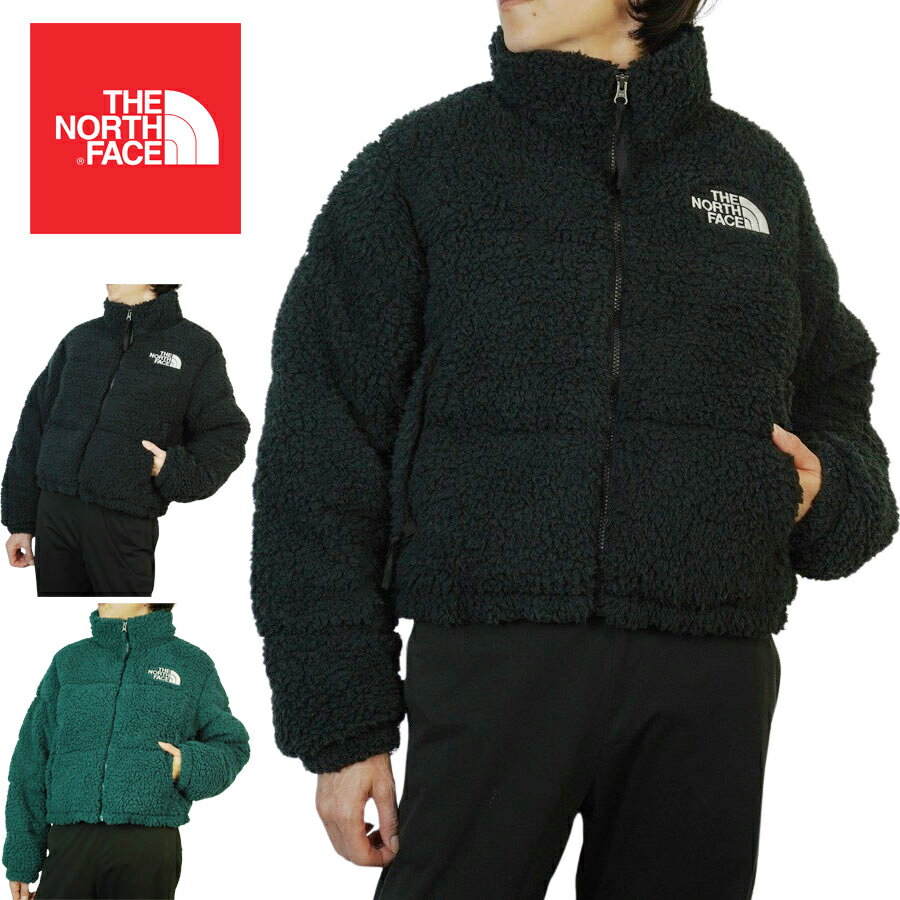 ザ・ノース・フェイス ボアジャケット レディース ノースフェイス THE NORTH FACEレディース ジャケットW HP NUPTSE JKTウィメンズ ハイ パイル ヌプシ ジャケットTNF BLACK(ブラック) PONDEROSA GREEN(ポンデローサグリーン）ダウン アウター ボア フリース ロゴ キャンプ ストリート 緑 黒