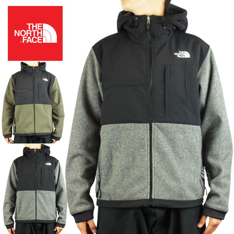 ノースフェイスTHE NORTH FACEUSA企画 日本未入荷 メンズ ジャケットM DENALI HOODIEデナリフーディーNEW TAUPE GREEN(ニュートープグリーン)CHARCOALGREY HEATHER (チャコールヘザー)カーキ 灰色 グレー90年代 ボア フリース ストリー