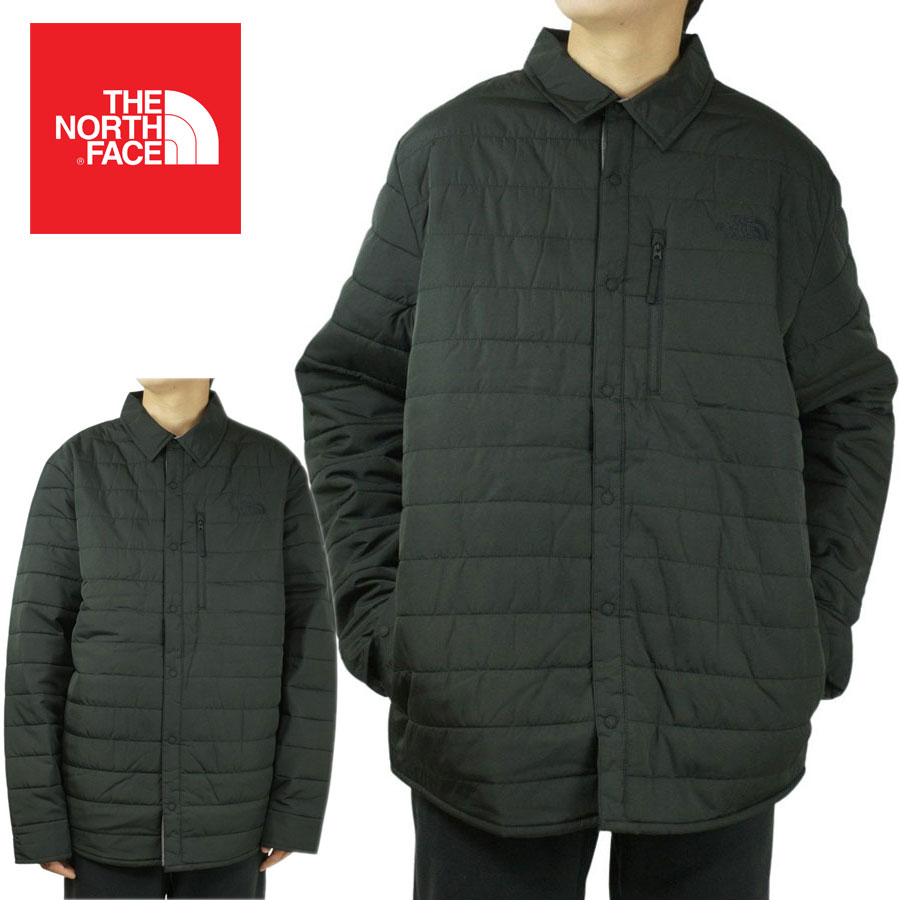 ノースフェイスUSA企画 日本未発売THE NORTH FACE メンズ シャツジャケットM SHACKET-RTOTNF BLACK(ブラック)アウター インナー 黒 グレー 灰色 ナイロン