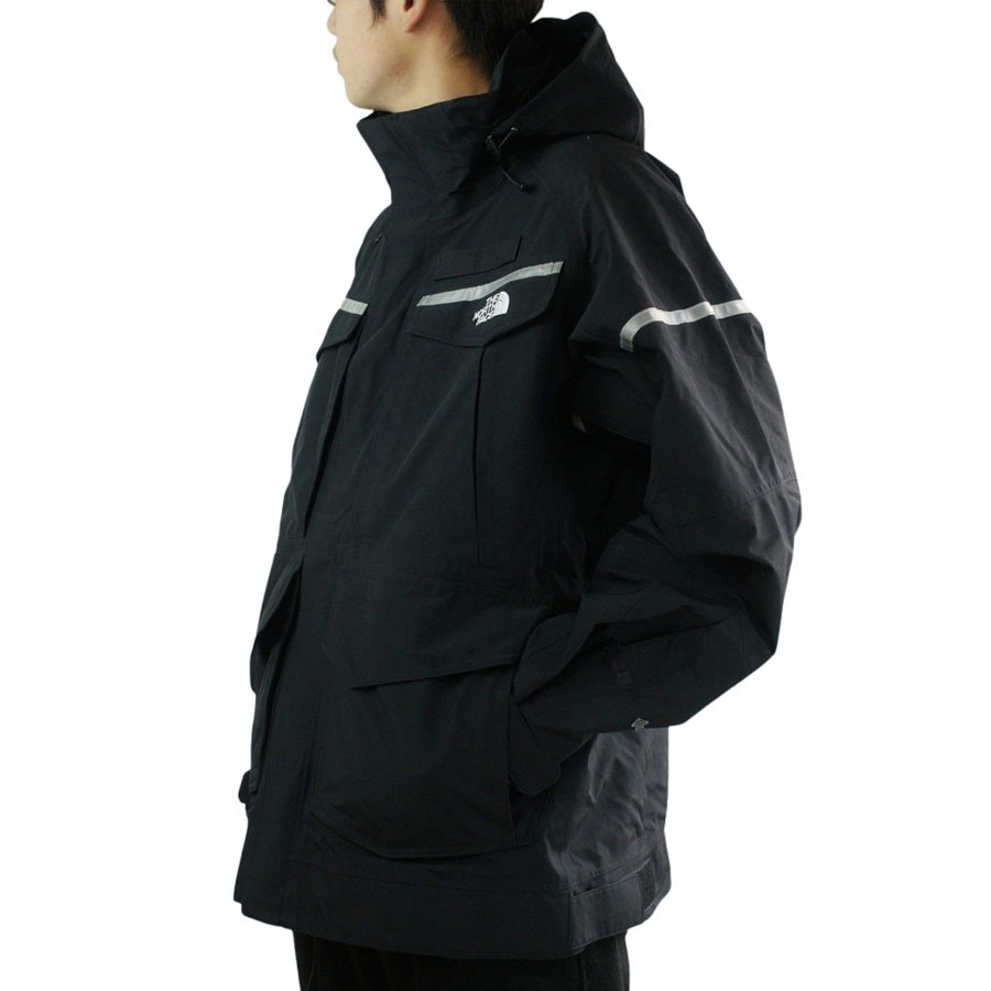 ノースフェイスUSA企画 日本未発売THE NORTH FACE メンズ マウンテンパーカーMAINTENANCE JACKETメンテナンスジャケットTNF BLACK(ブラック)GORE TEX ゴアテックス アウター 黒 リフレクター シルバー