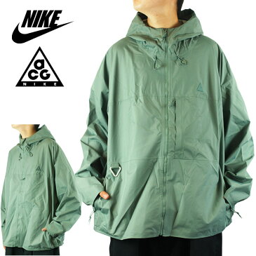 NIKE ナイキメンズ ジャケットACG TUFF NUGGET RAIN JACKETACG レインジャケットGREEN(グリーン)メンズ 軽量 マウンテンパーカー オリーブ 防水