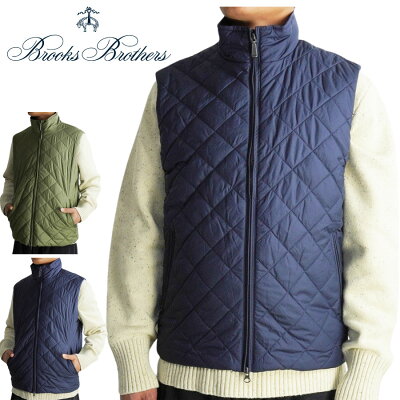BROOKS BROTHERSブルックスブラザーズメンズ ベストTHERMORE QUILTING VESTサーモア キルティングベストNAVY(ネイビー)KHAKI(カーキ)中綿 男女兼用 インナー レイヤード 軽量