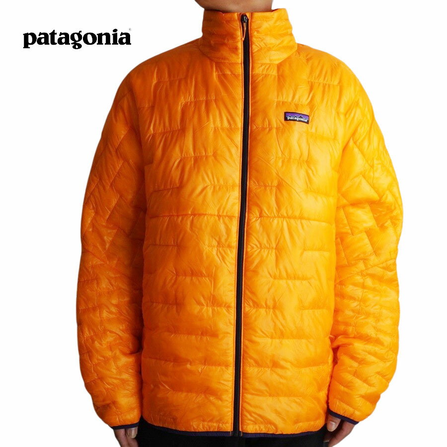 パタゴニア Patagoniaメンズ ジャケット84065 MENS MICRO PUFF JACKETマイクロ パフ ジャケットMANGO(マンゴー)メンズ 中綿 ダウン アウトドア 軽量 黄色 ネイビー