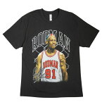 メンズ Tシャツ【クリックポスト対応可】DENNIS RODMAN TEEデニス・ロッドマン プリントTシャツBLACK(ブラック)男女兼用 黒 半袖 TSHIRTS NBA 90s 90年代バスケ カルチャー TATOO