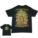 【クリックポスト対応可】メンズ TシャツGUADALUPANA TEEグアダルパナ TシャツBLACK(ブラック)黒 マリア様 グアダルーペ WESTSIDE 西海岸 ローライダー(4)