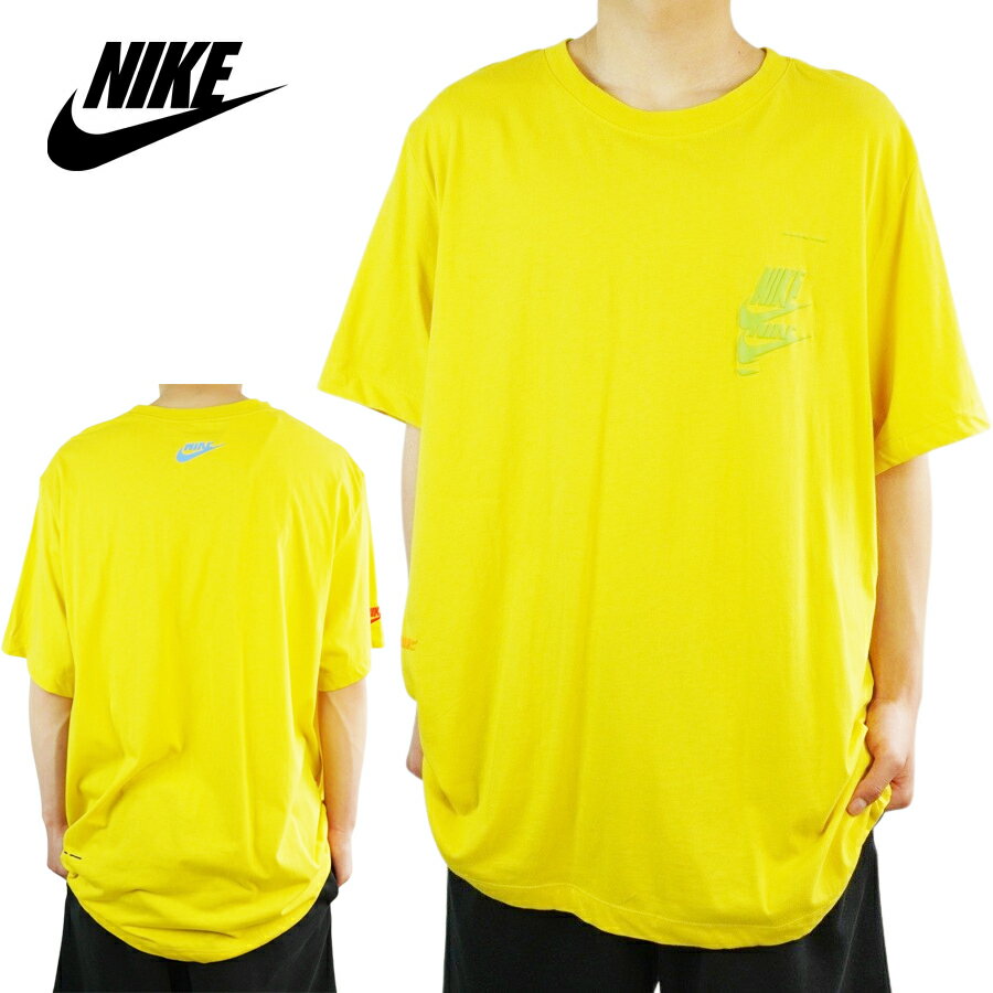 楽天THE MATERIAL WORLD【クリックポスト対応可】ナイキ NIKEメンズ TシャツDM6379 ESSENTIALS SPORTS TEEエッセンシャル スポーツ TシャツYELLOW（イエロー）男性用 黄色 半袖 スポーツ ストリート カジュアル