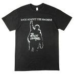 メンズ Tシャツ【クリックポスト対応可】RAGE AGAINSTTHE MACHINE TEEレイジ・アゲインスト・ザ・マシーン TシャツBLACK/WHITE(ブラック/ホワイト)男女兼用 黒 TSHIRTS バンドTROCK ミュージックT ロゴ