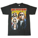 メンズ Tシャツ【クリックポスト対応可】MIGOS TAKEOFF RAP TEEミーゴス テイクオフ ラップTシャツBLACK(ブラック)男女兼用 黒 TSHIRTS ラッパーHIPHOP ミュージックT ロゴ