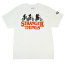 メンズ Tシャツ【クリックポスト発送】STRANGER THINGS TEEストレンジャー シングス TシャツWHITE/RED(ホワイト/レッド)男女兼用 白 赤 TSHIRTS キャラロゴ NETFLIX ネトフリ ストシン