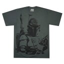 メンズ レディース Tシャツ【クリックポスト対応可】STAR WARS BOBA FETT TEEスターウォーズ Tシャツ ボバ・フェット Boba Fett 半袖Tシャツ黒 ブラック男女兼用 ジェンダーフリー アメキャラ ディズニー 映画US フォース キャラT イラスト