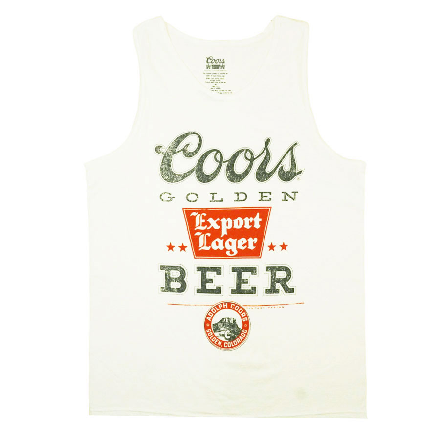 メンズ レディース Tシャツ【クリックポスト対応可】COORS EXPORT LAGER TANK クアーズ タンクトップExport Lager ビールロゴ ...