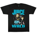 メンズ Tシャツ【クリックポスト対応可】JUICE WRLD TEE ジュースワールド TシャツラップTシャツ ヒップホップブラック 黒 青 ターコイズラッパー アーティスト ロゴ ミュージック レディース