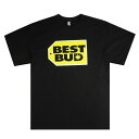 メンズ Tシャツ【クリックポスト対応可】BEST BUD TEEパロディー Tシャツ ロゴブラック 黒 キャラクター パロディ 男女兼用 半袖 TSHIRTS ...