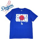 大谷翔平 Tシャツ 公式 ドジャース グッズクリックポスト対応可FANATICS ファナティクス オフィシャルTシャツLA DODGERS ロサンゼルス ドジャースブルー ホワイト MLB デコピン 大谷 翔平 SHOHEI OHTANI サイン ロゴ