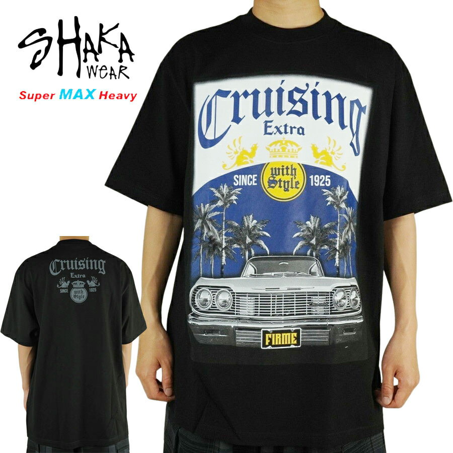 メンズ TシャツSHAKAWEAR BODY シャカウェアボディ使用CORONA BEER CRUISING TEEコロナビール クルージング プリントTシャツBLACK(ブラック)男女兼用 黒 半袖 TSHIRTS ロサンゼルスHIPHOP CRENSHOW カルチャー TAT