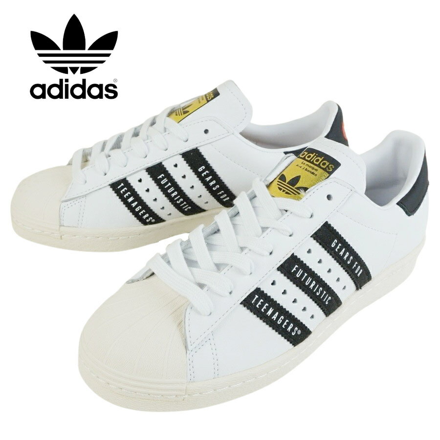 アディダス ADIDASSUPERSTAR 80s HUMAN MADEスーパースター エイティーズ ヒューマンメイドFTWWHT/CBLACK/OWHITE(ホワイト/ブラック/ホワイト)メンズ レディース 靴 スニーカー コラボ 白 黒