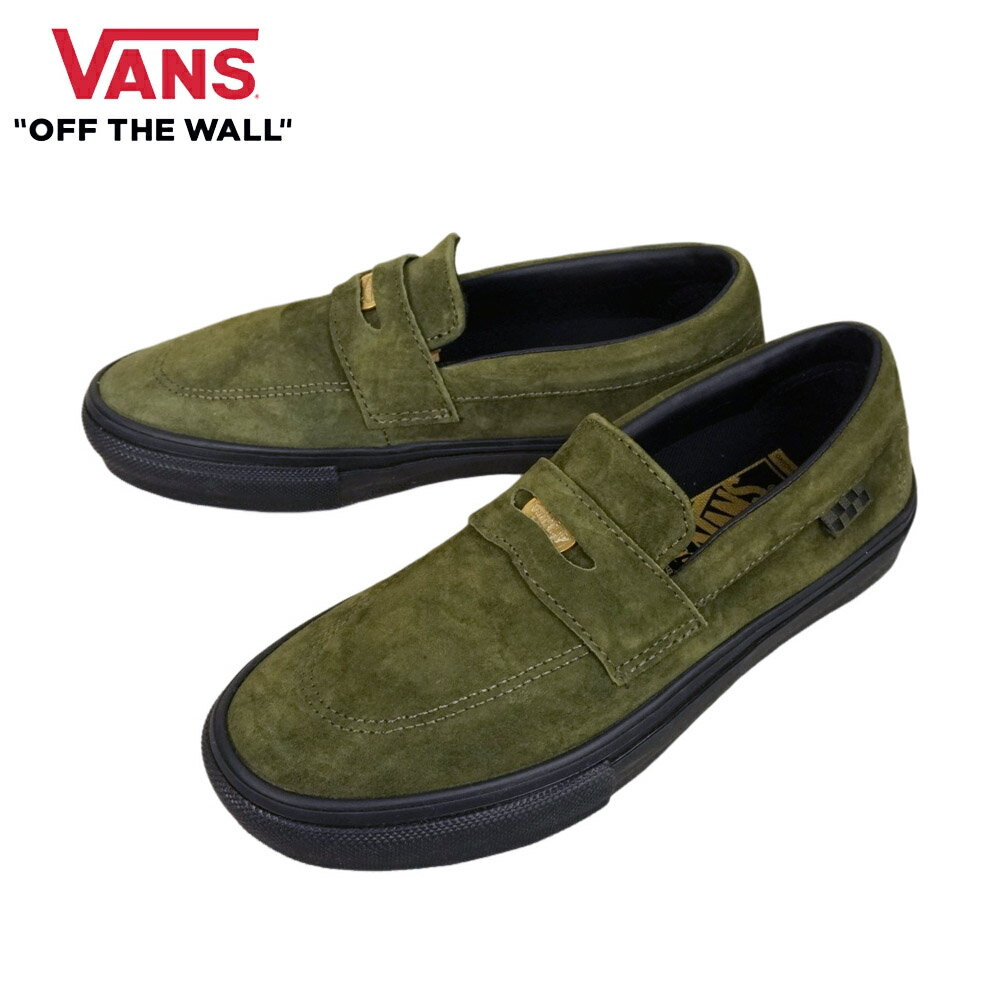VANS - バンズ VANS ヴァンズ【箱無し】SK8 STYLE 53 スタイル53 ローファーBEATRLCE DOMOND DARK OLIVE ダークオリーブメンズ レディース スニーカー 靴 スケボー スリッポン無地 コインローファー 紐無し