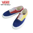 バンズ VANS ヴァンズ【箱無し】メンズ スニーカーAUTHENTIC オーセンティック(SUNSHINE)MULTI/TR WHT(サンシャイン/マルチ/ホワイト)ローカット 白 スエード