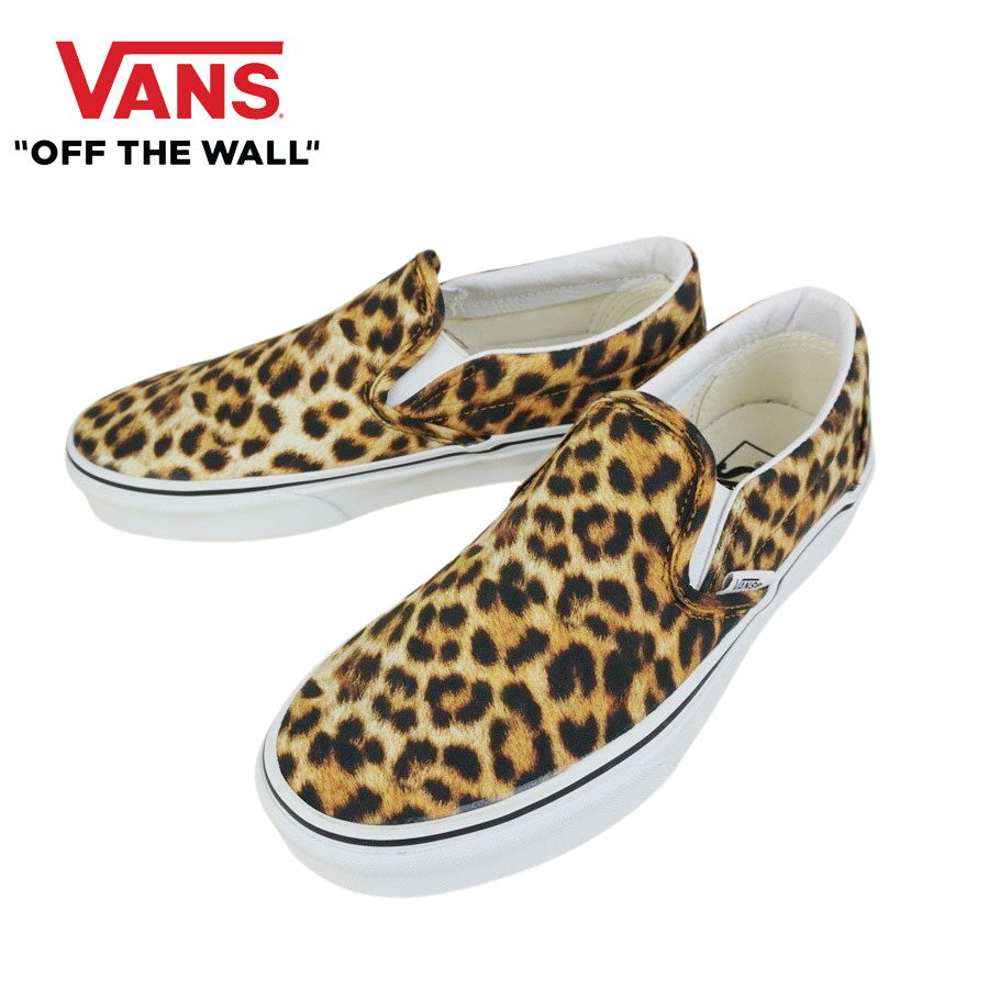 バンズ VANS ヴァンズメンズ レディース スニーカーCLASSIC SLIP ON LEOPARDクラシックスリッポン レオパード(LEOPARD)BLACK/TRUEWHITE(レオパード ブラック/トゥルーホワイト)靴 スリップ ヒョウ柄 アニマル プリント