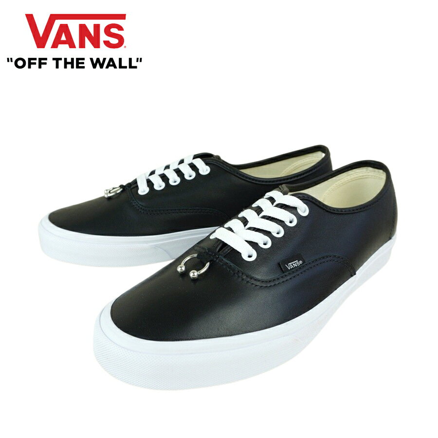 バンズ VANS ヴァンズAUTHENTIC オーセンティック【箱無し】(PIERCING)BLK/TRUE WHITE(ピアッシング ブラック/トゥルーホワイト)メンズ シューズ スニーカー 白 黒 アクセ ピアス