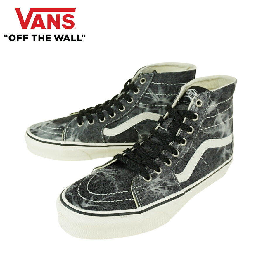 バンズ バンズ VANS ヴァンズメンズ スニーカーSK8-HI TAPEREDスケート ハイ テーパード(DENIM DESTROY)BLKMRSHMLW(デニムデストロイ)ブラックマシュマロハイカット 靴 スケボー 加工 タイダイ 染め ブリーチ