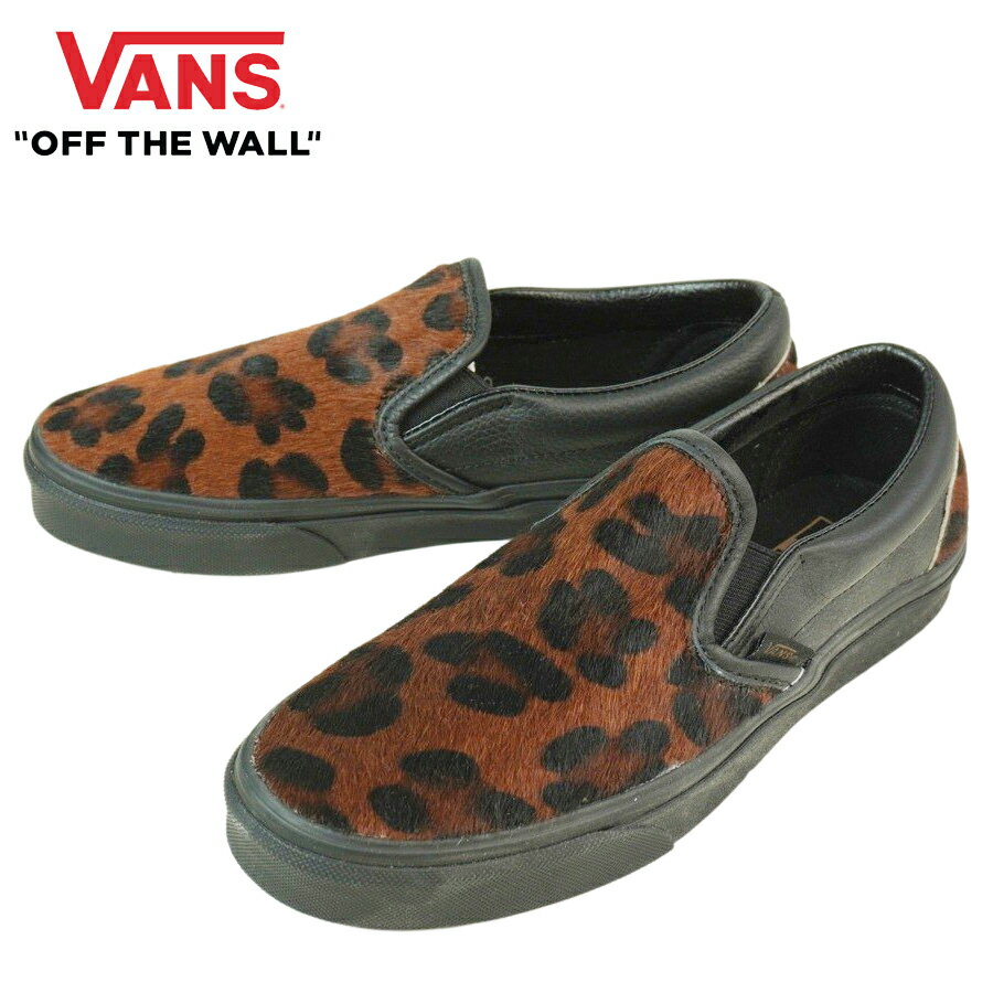 バンズ バンズ VANS ヴァンズCLASSIC SLIP-ONクラシック スリッポン【箱無し】(CALF HAIR)DARKLEOPARDBLK(カーフヘアー)ダークレオパードブラックメンズ レディース スニーカー 靴 スケボー sk8 ストリート ローカット